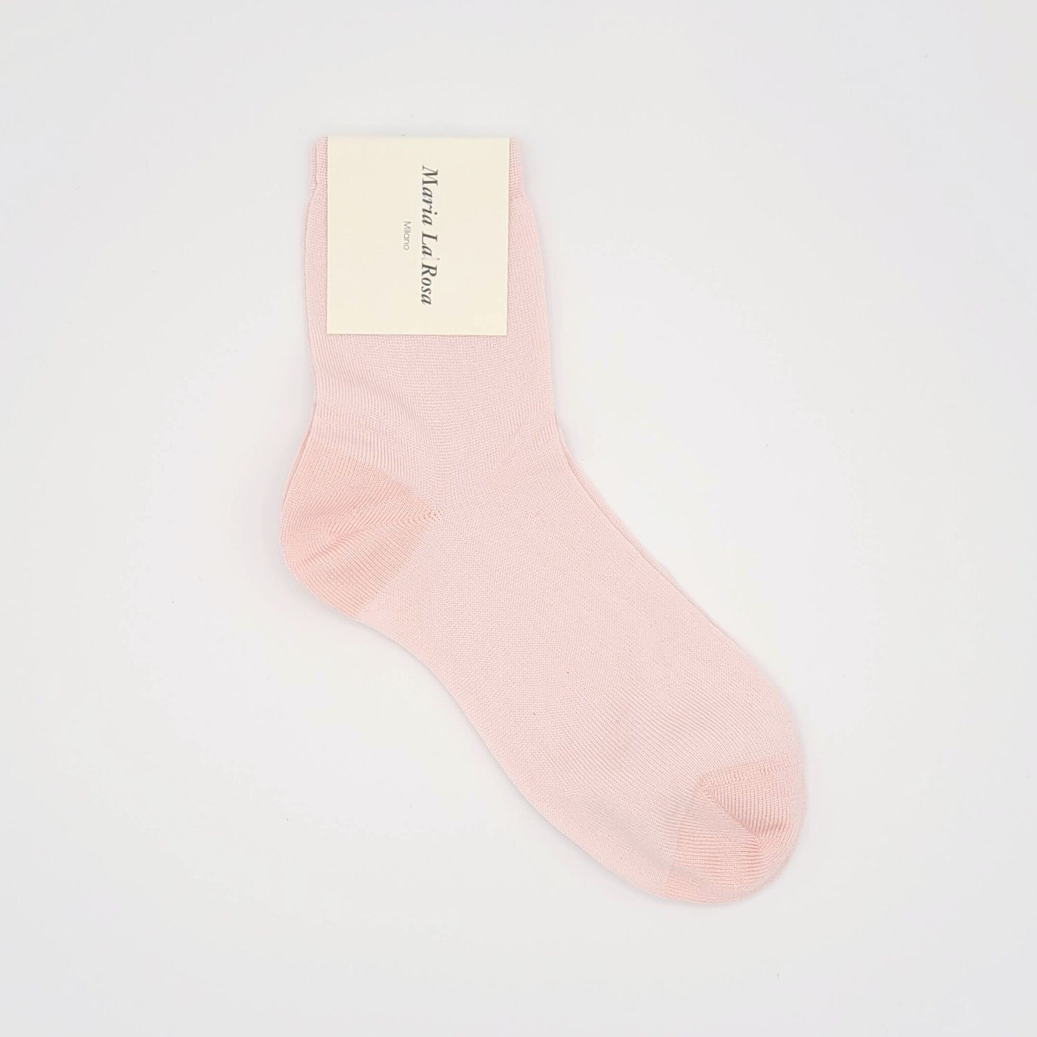 Maria La Rosa: One - Silk Ankle Socks |, Color: Rosa Baby, Size: (One Size)