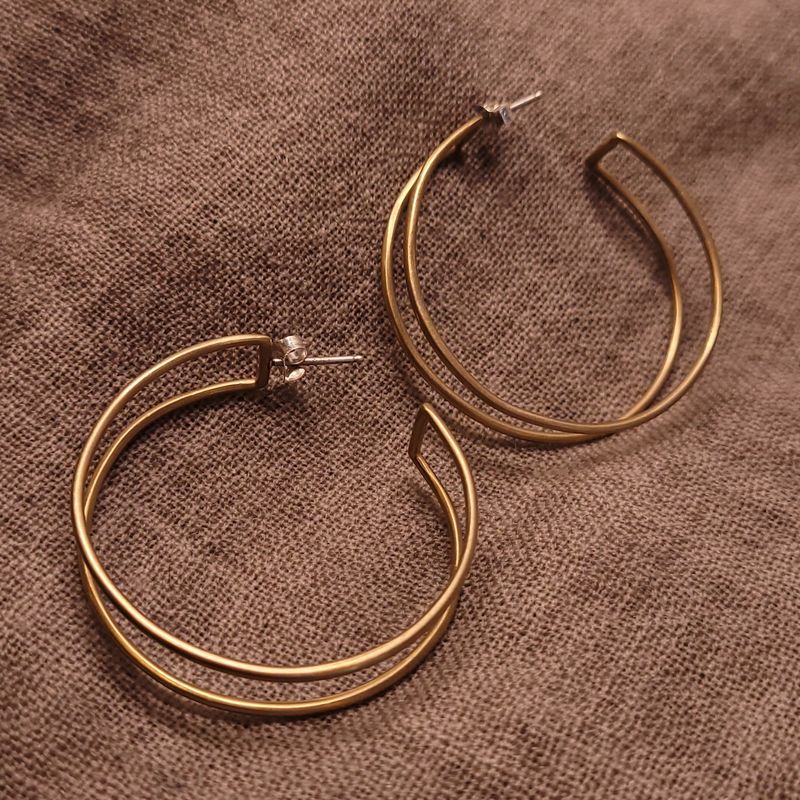 Natalie Joy: Circle Cage Earrings- Large
