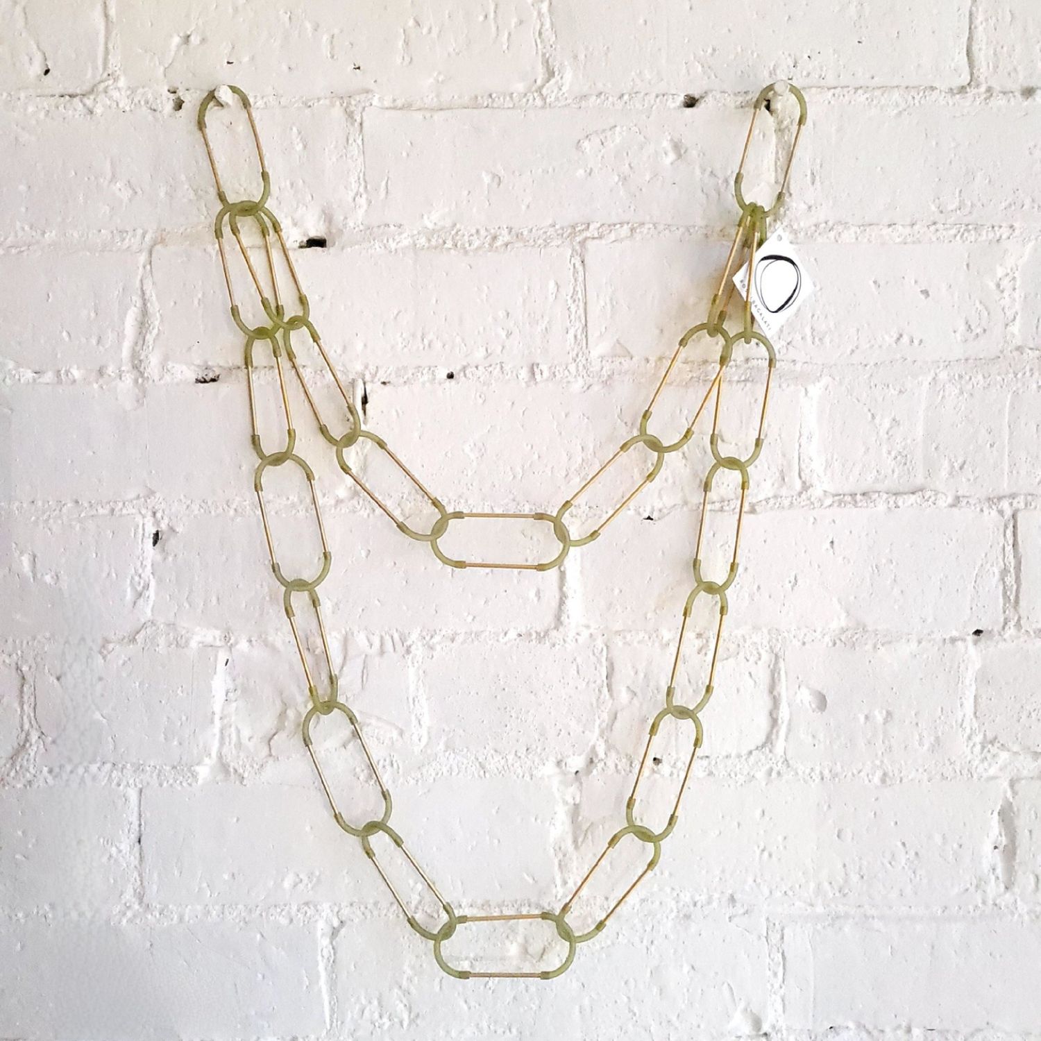 Rosalba Galati: Brass Chain Necklace | Large | Olive