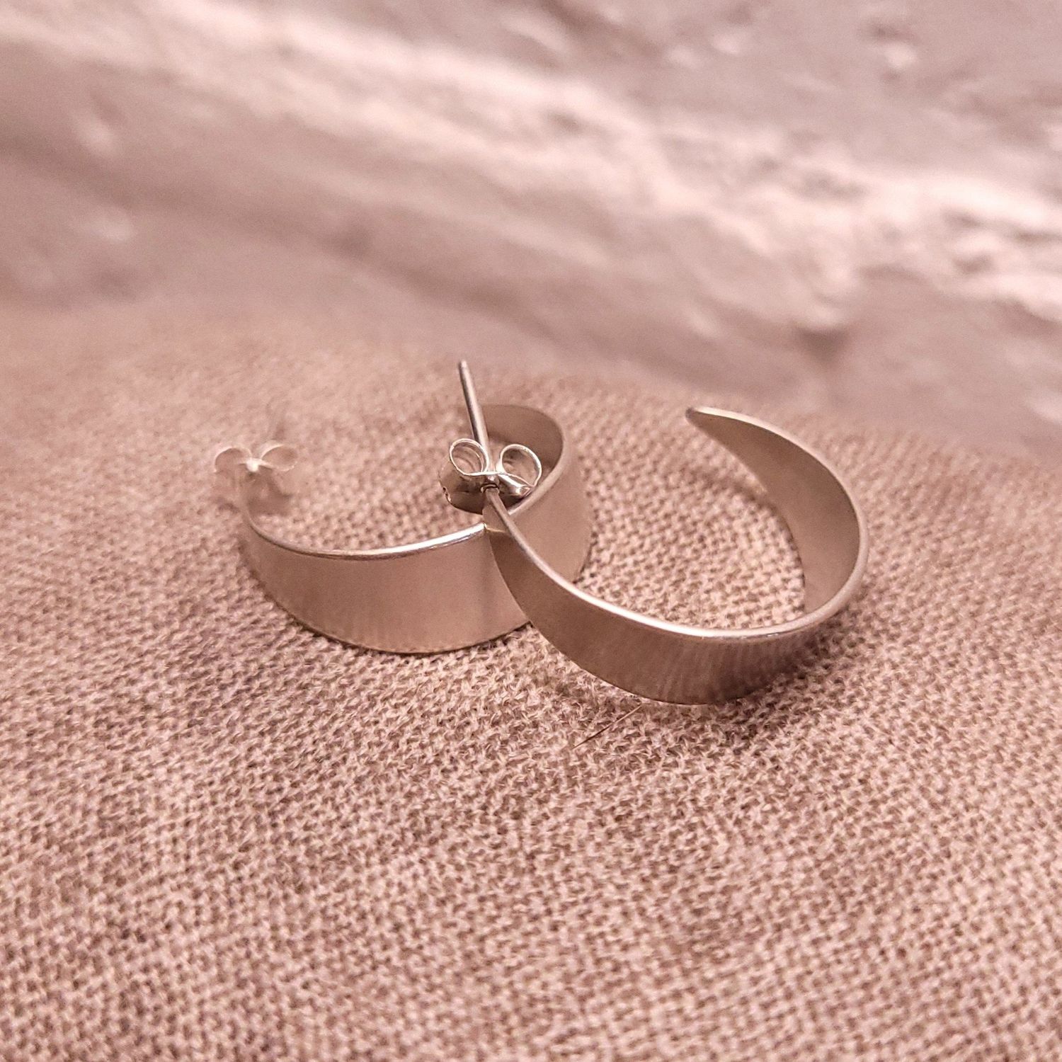 Natalie Joy: Petal Hoops (Sterling)