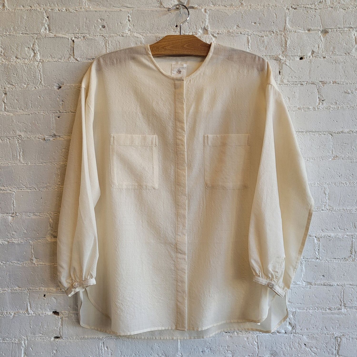 Maison de Soil: Wool/Silk Blouse (Ivory)