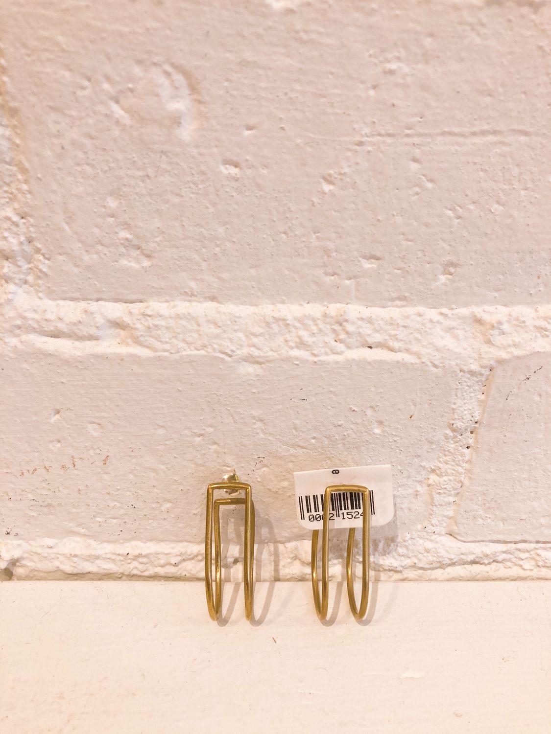 Natalie Joy: Teardrop Cage Hoops, Size: (Small)