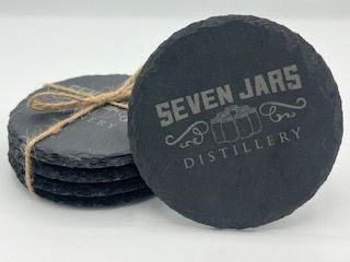 Seven Jars Slate Black Coasters