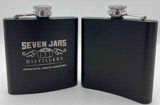Seven Jars Distillery Black Steel Flask