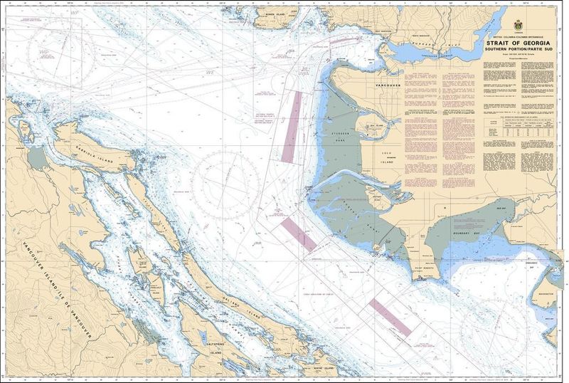 Nautical Charts - 3463 - Straight of Georgia