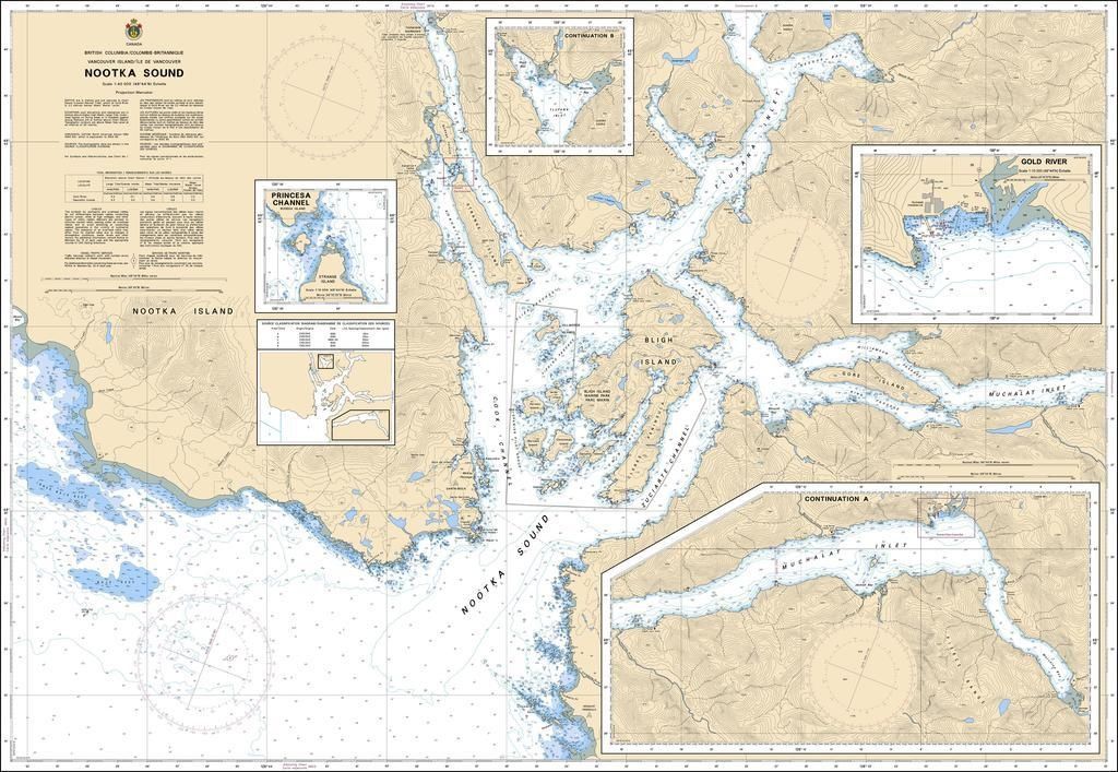 Nautical Charts - 3677- Kyuquot