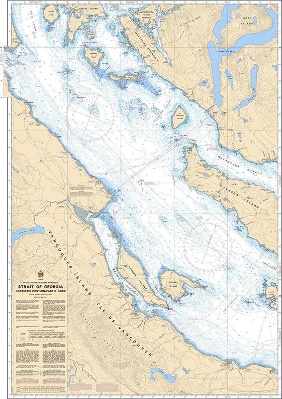 Nautical Charts - 3513 - Straight of Georgia North
