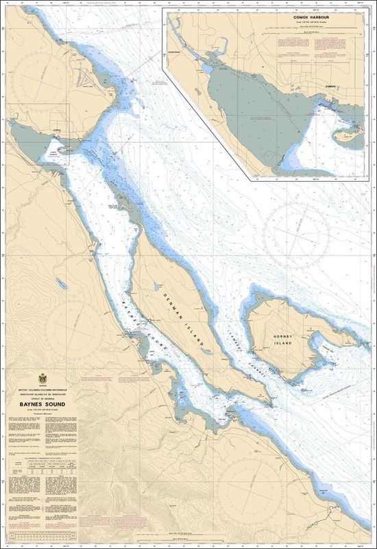 Nautical Charts - 3527 - Baynes Sound