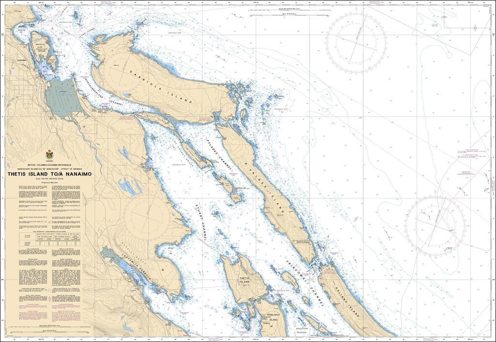 Nautical Charts - 3443-Thetis Isl.