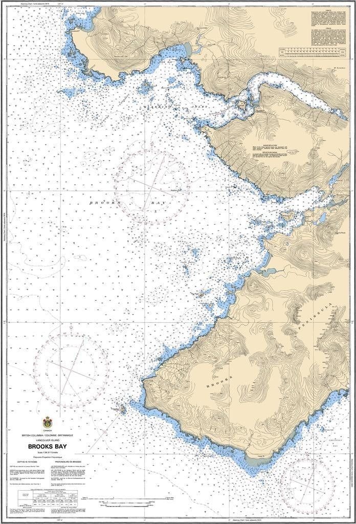 Nautical Charts - 3680-Brooks Bay