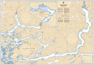 Nautical Charts - 3515-Knight Inlet