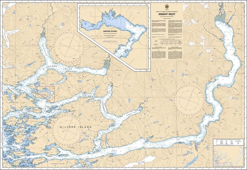 Nautical Charts - 3515 - Knight Inlet