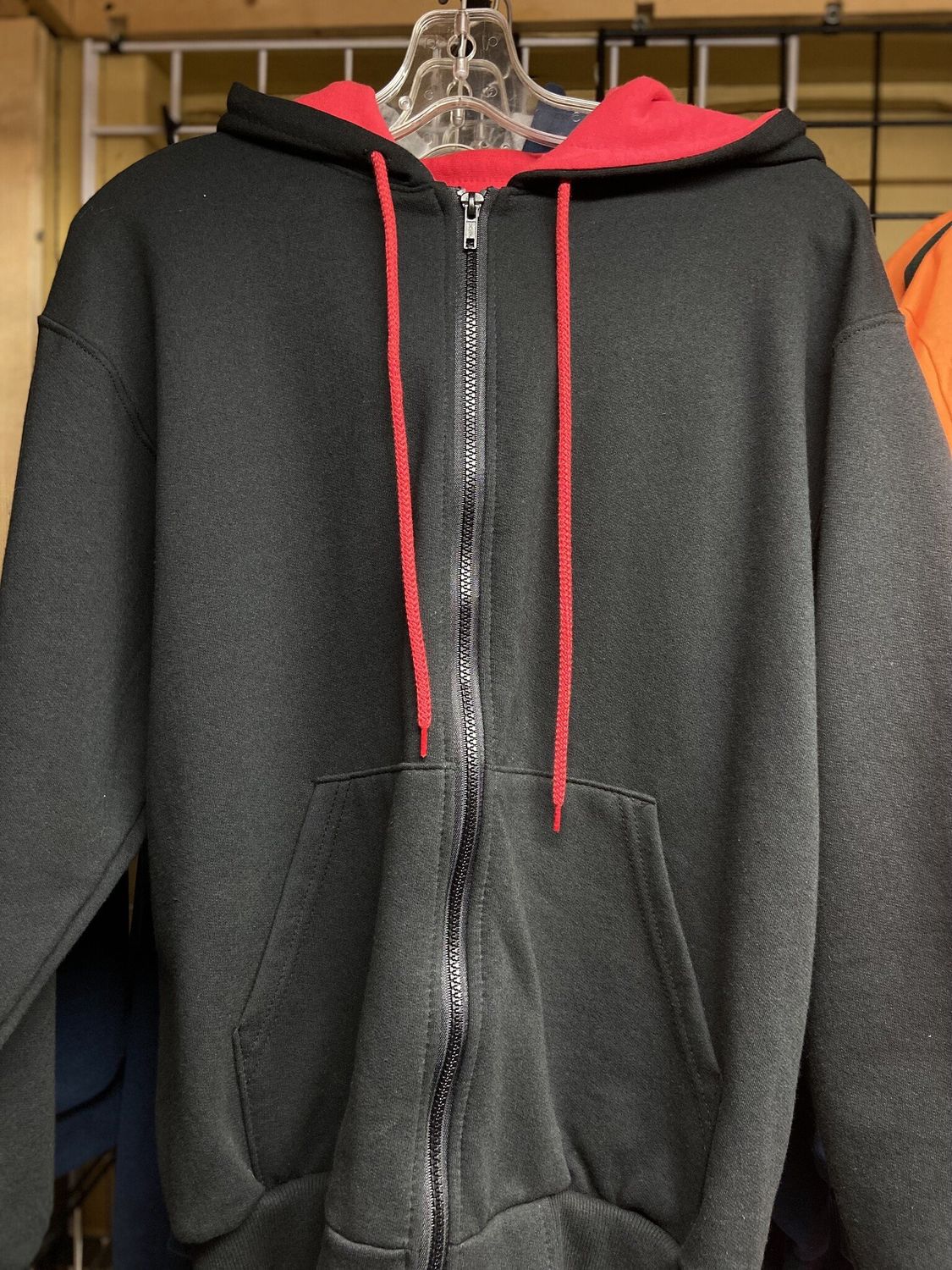 CVK - logo 2021 Full-Zip Hoodie, Color: Black/Red, Size: Small