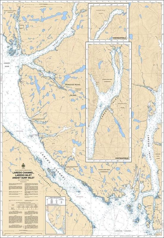 Nautical Charts - 3981 - Laredo Channel &amp; Laredo Inlet