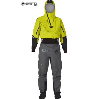 NRS - Men&#39;s Navigator Semi-Dry Suit, Color: Chartreuse, Size: M