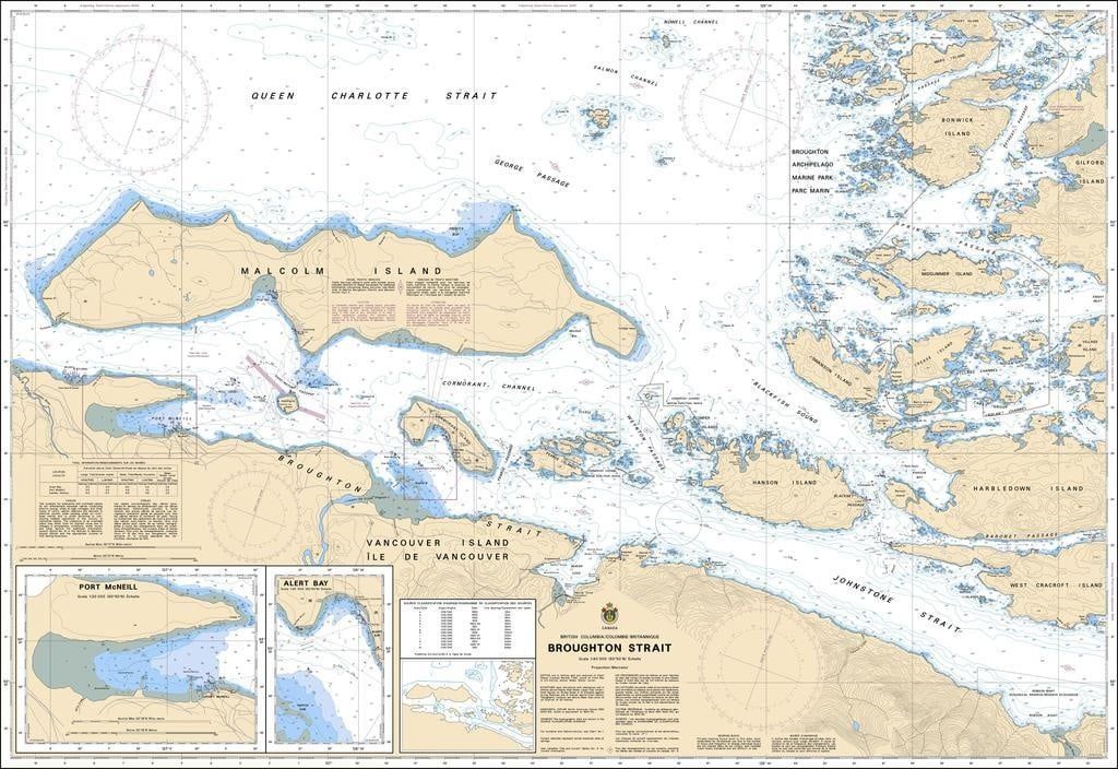 Nautical Charts - 3546 - Broughton Strait
