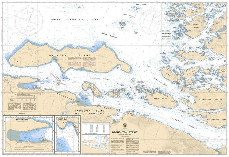 Nautical Charts - 3546 - Broughton Strait