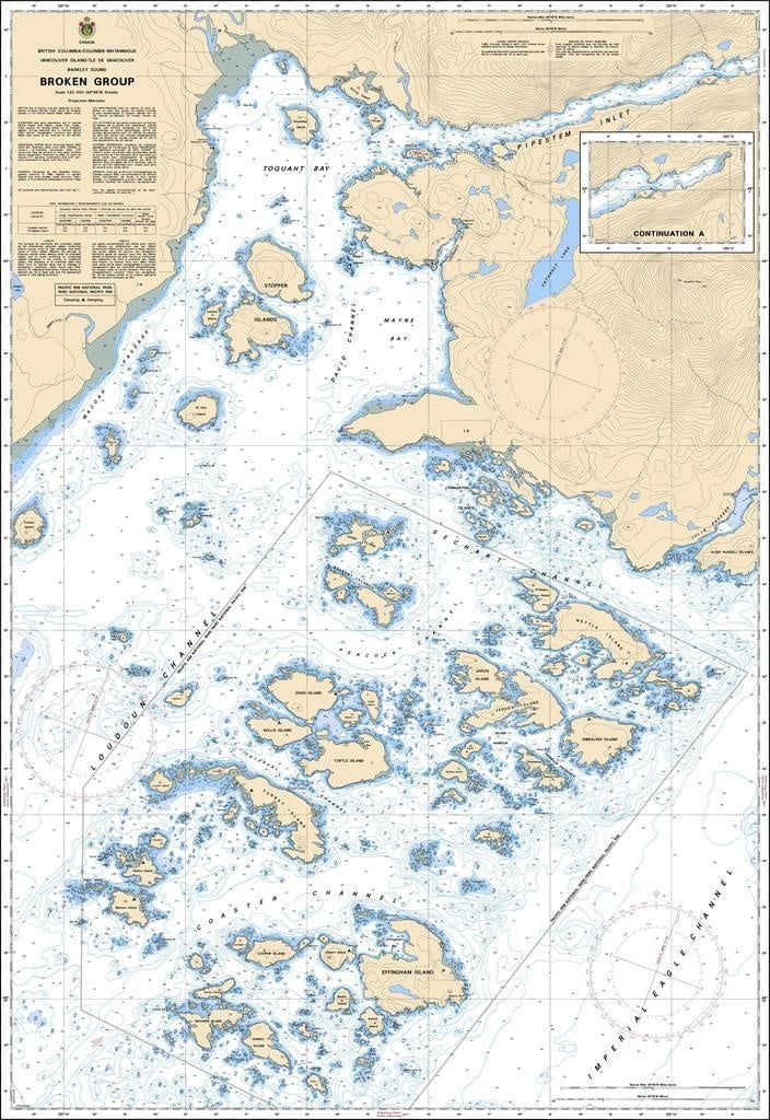 Nautical Charts - 3670-Broken Group