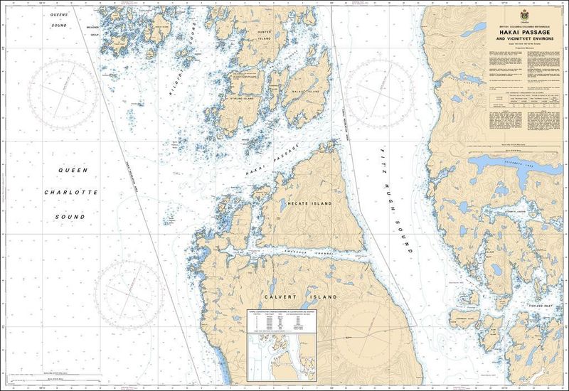 Nautical Charts - 3935 - Hakai &amp; Vincinity