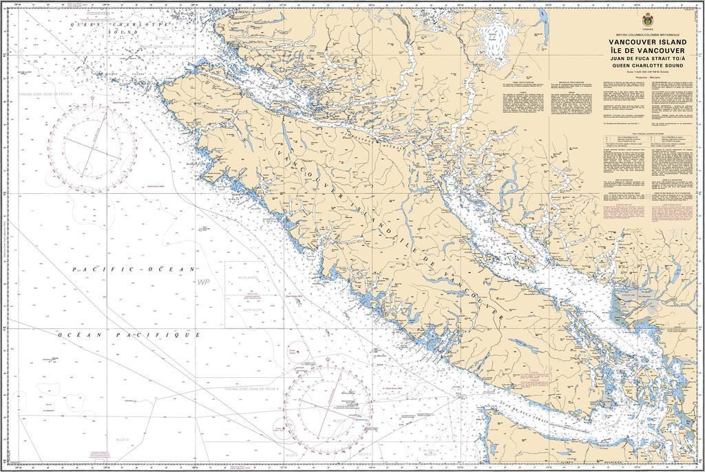 Nautical Charts - 3001-Vancouver Island