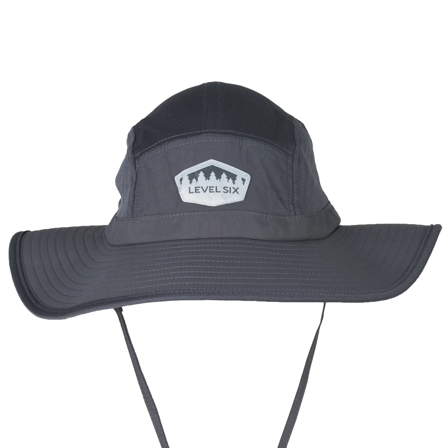 Level Six - Prospector 2.0 Floating Wide Brim Hat, Color: Charcoal