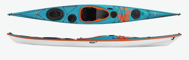P&amp;H - (Available for DEMO) Volan 158 Kevlar/Carbon (Lightweight) - Turquoise/White/Orange