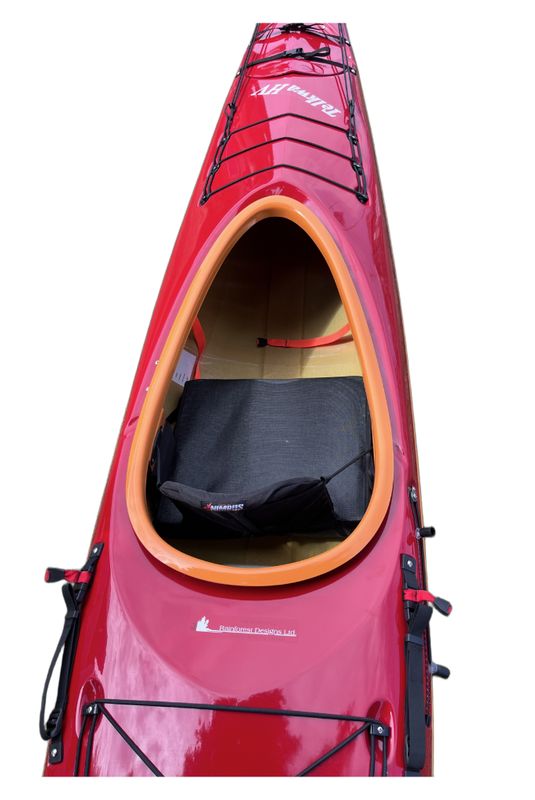 Nimbus - Telkwa HV Fiberglass Cardinal Red Deck w/ White Hull &amp; Mango Trim