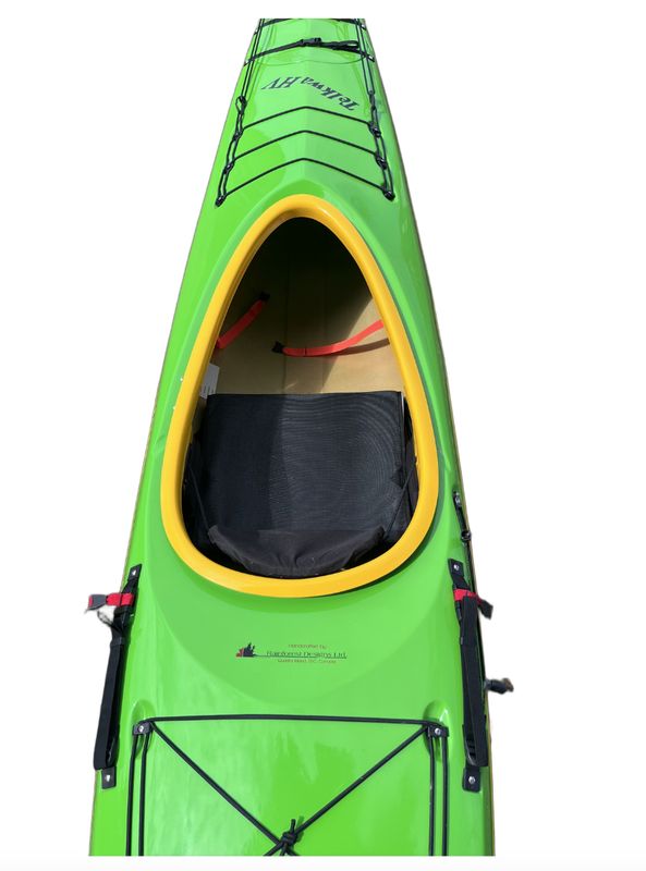 Nimbus - Telkwa HV Fiberglass Lime Green Deck w/ White Hull &amp; Safety Yellow Trim