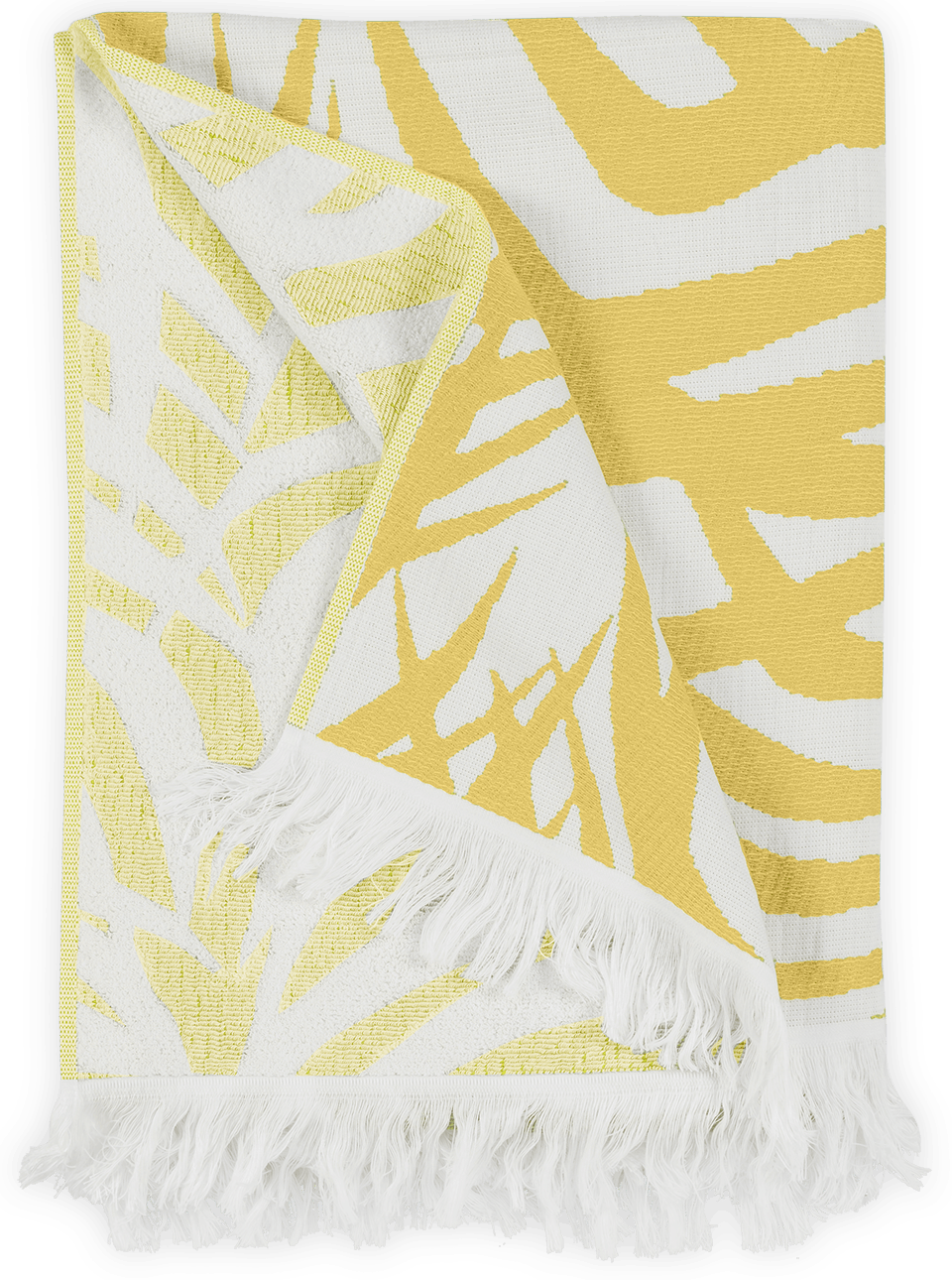 Matouk Zebra Beach Towel, Color: Canary (40&quot; x 70&quot;)