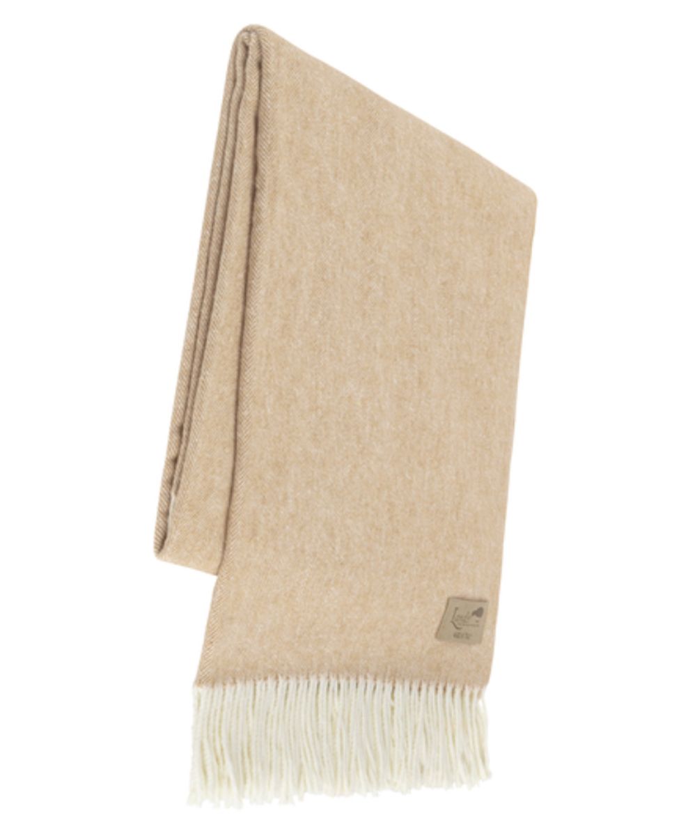 Lands Downunder Herringbone Throw Caramel (51&quot; x 67&quot;)