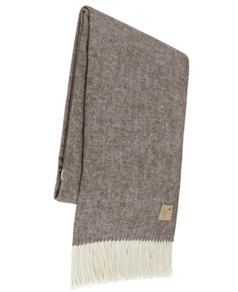 Lands Downunder Herringbone Throw Chestnut (51&quot; x 67&quot;)