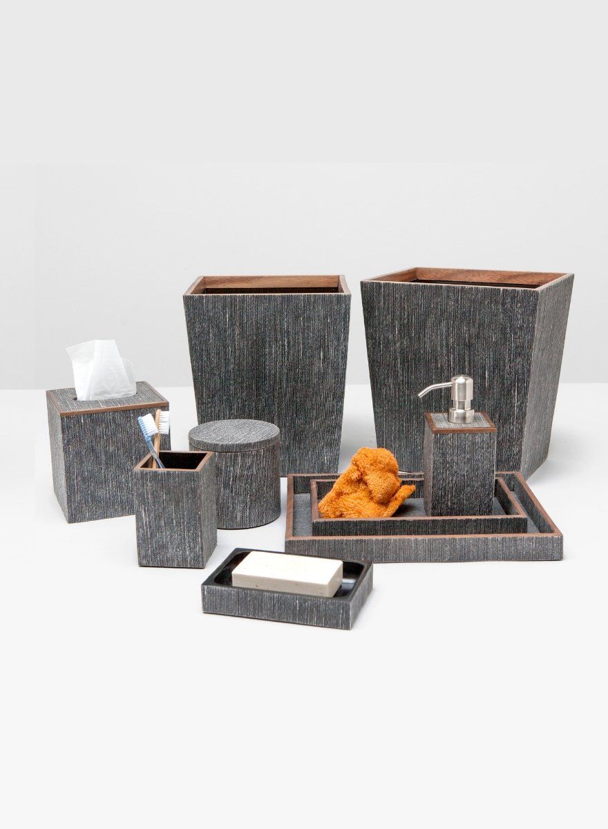 Pigeon and Poodle Bruges Collection, Color: Charcoal, Size: Brush Holder