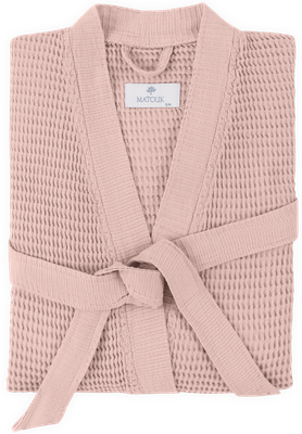 Matouk Kiran Bath Robe, Color: Blush, Size: X-Small