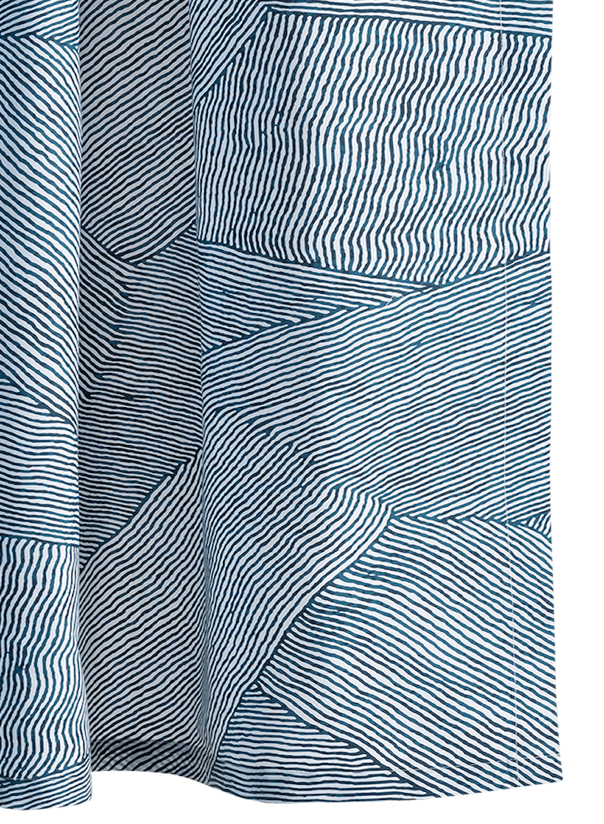 Matouk Burnett Shower Curtain, Color: Navy (72&quot; x 72&quot;)