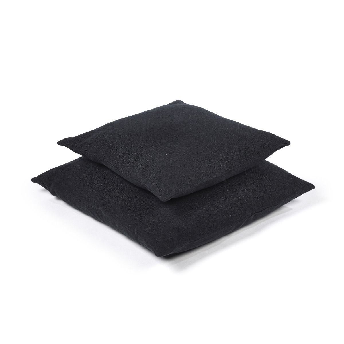 Libeco Hudson Pillow Cover, Color: Black, Size: (20&quot; x 20&quot;)