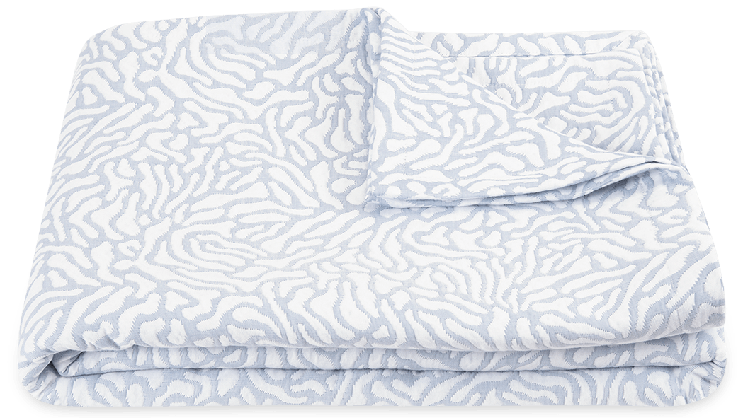 Matouk Cora Collection, Color: Blue, Size: Full/Queen Coverlet (94&quot; x 97&quot;)