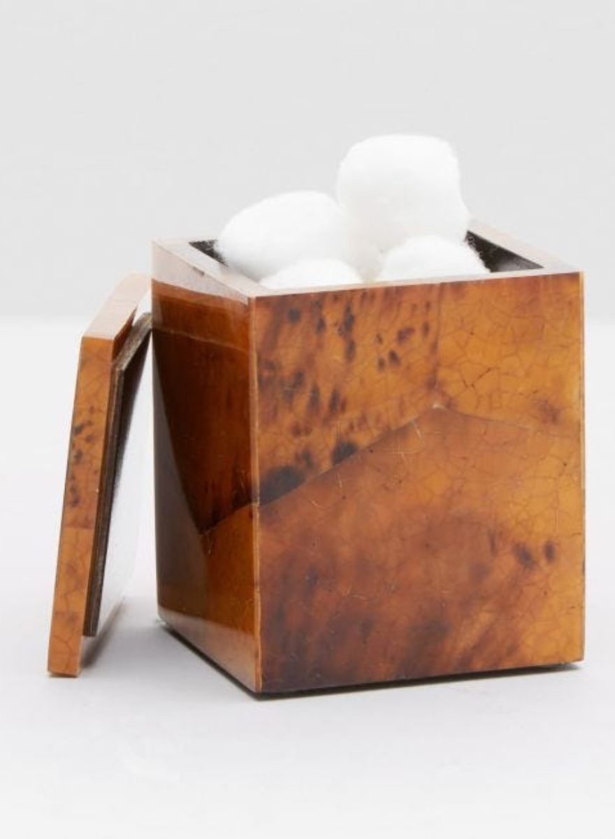 Pigeon &amp; Poodle Cannes Collection, Color: Young Pen Shell, Size: Bath Canister (3&quot;L x 3&quot;W x 4&quot;H)
