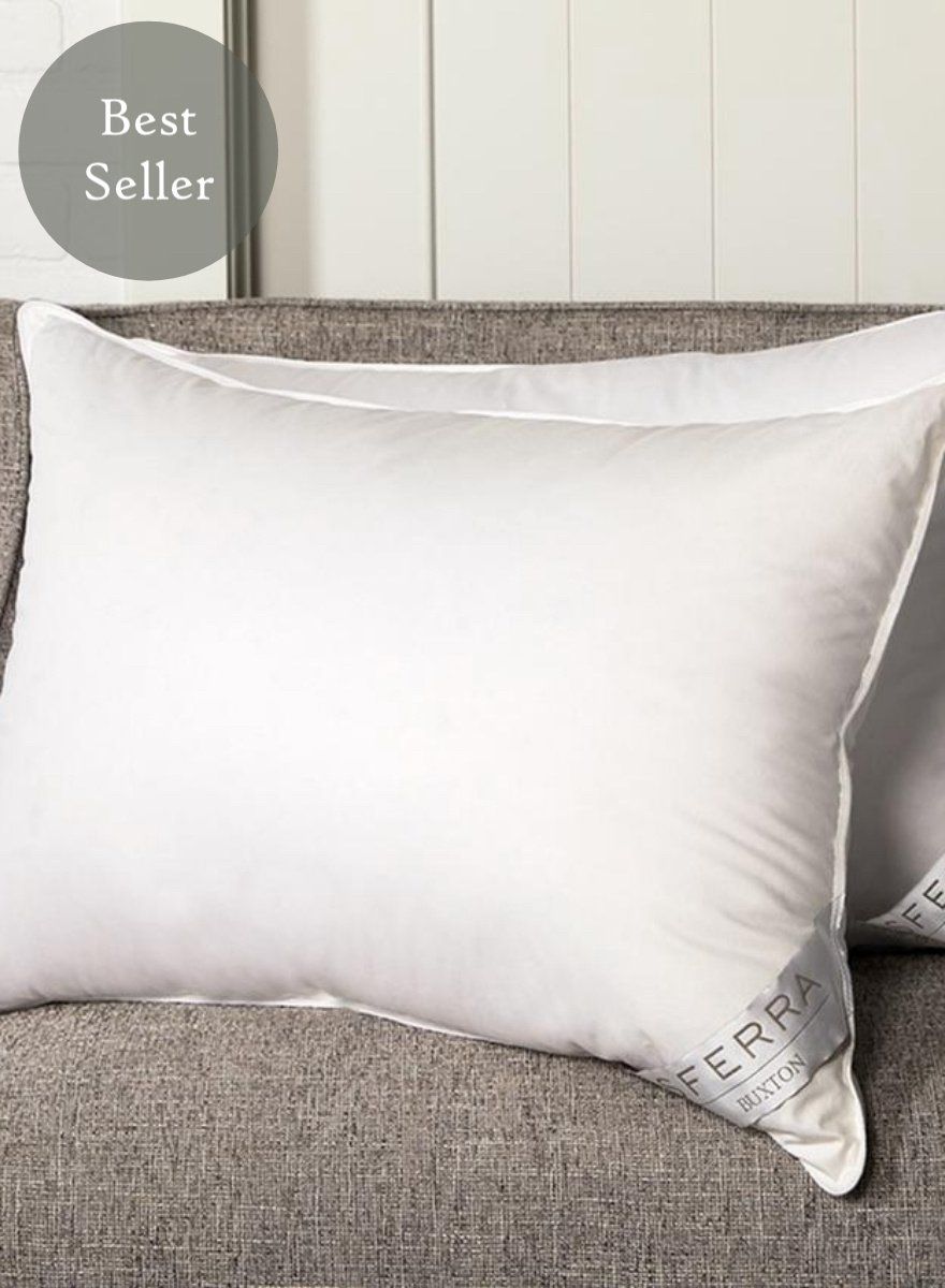  Sferra Buxton Pillow, Fill: Soft, Size: Standard (20&quot; x 26&quot;)