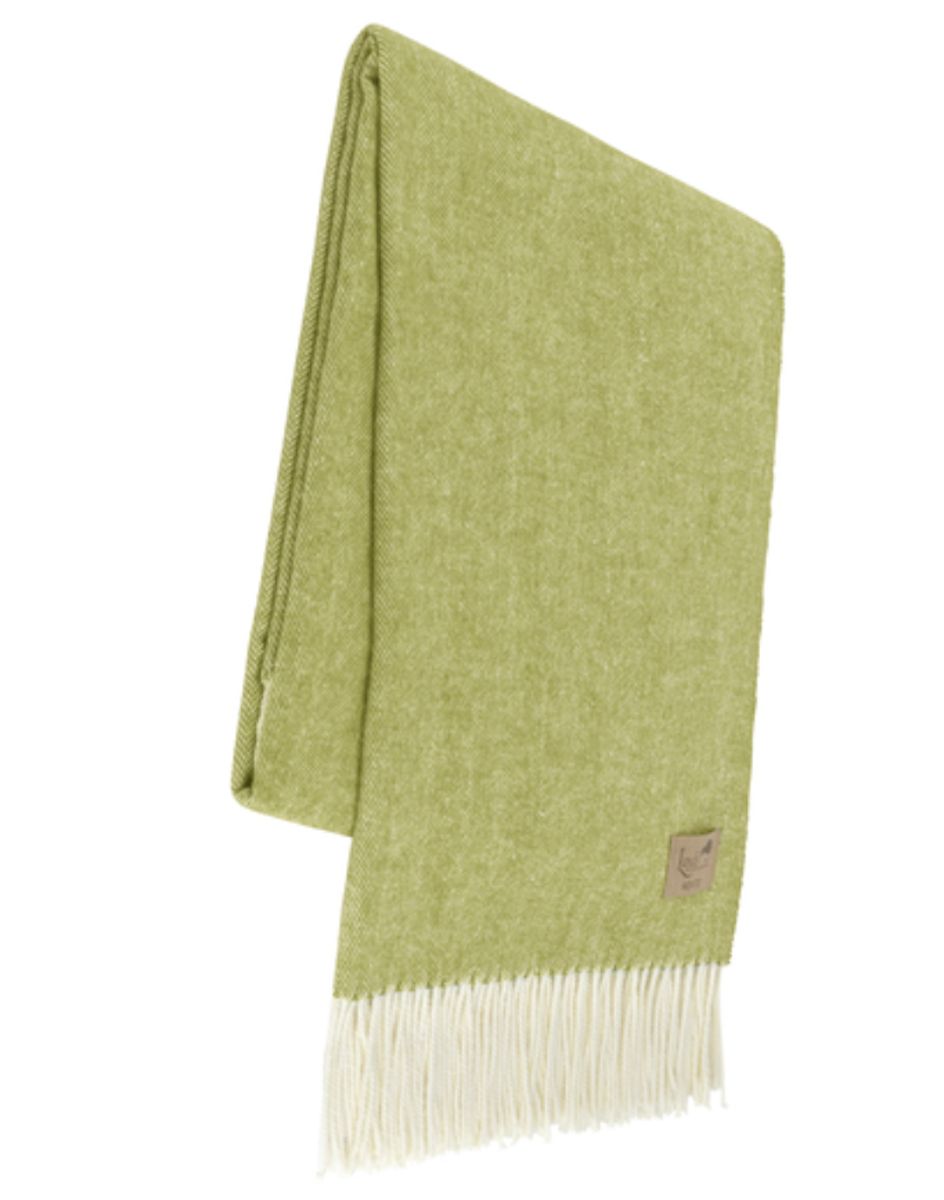 Lands Downunder Herringbone Throw Lemongrass (51&quot; x 67&quot;)