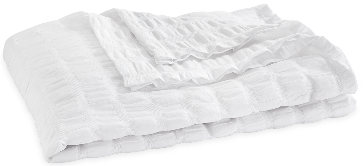 Matouk Panama Collection, Color: White, Size: Twin Coverlet (72&quot; x 92&quot;)