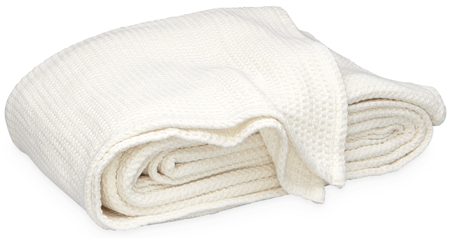 Matouk Chatham, Color: Ivory, Size: Twin Blanket (72&quot; x 95&quot;)