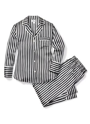 Petite Plume Silk Bengal Stripe Long Sleeve &amp; Pant Set