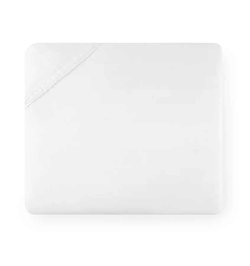 Sferra Celeste White Fitted Sheet, King Size