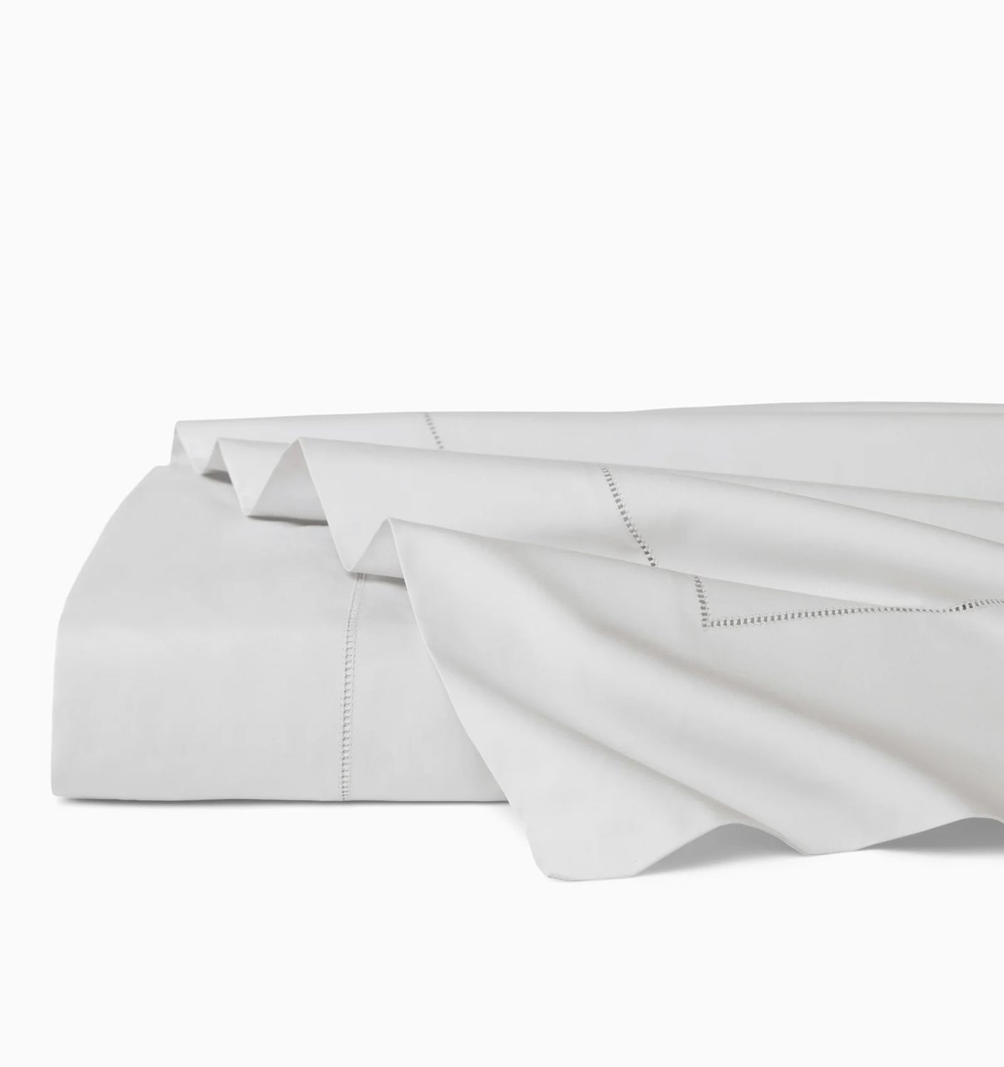 Sferra Celeste White Flat Sheet, King Size