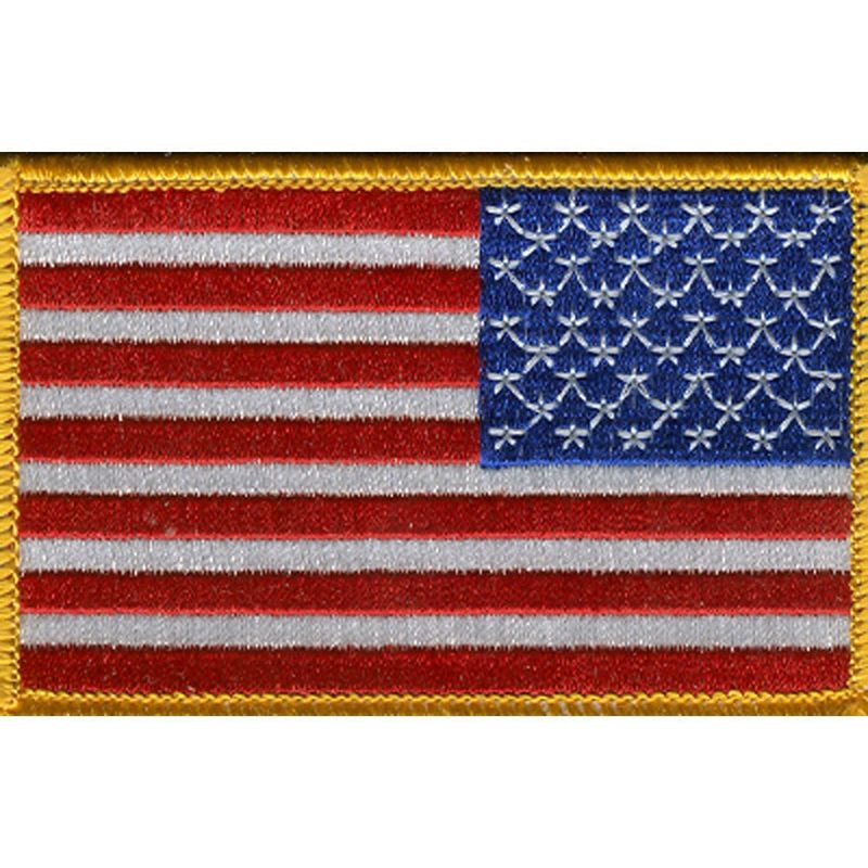 USA FLAG PATCH, 3.5" X 2.25", RIGHT HAND