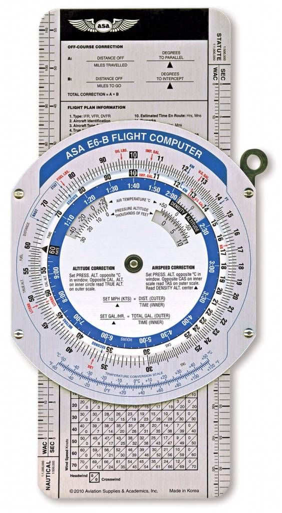 ASA E6-B Color Flight Computer