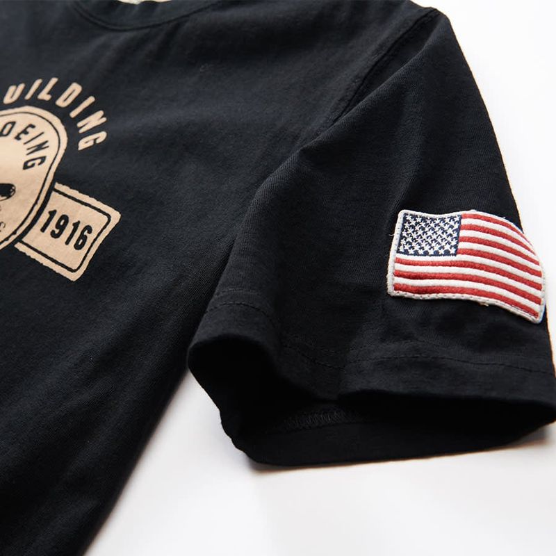 BOEING BUILDING DEFENSE T-SHIRT, BLACK