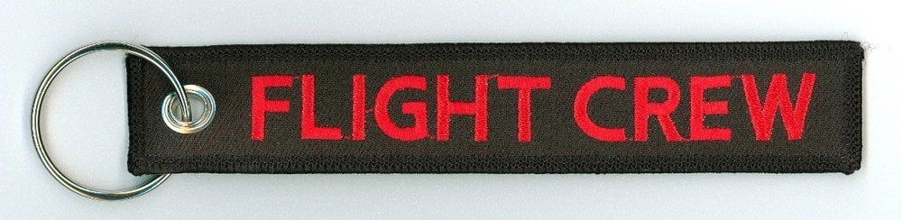 FLIGHT CREW Embroidered Keychain