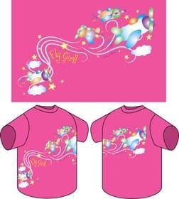 FLY GIRL Pink Youth T-Shirt