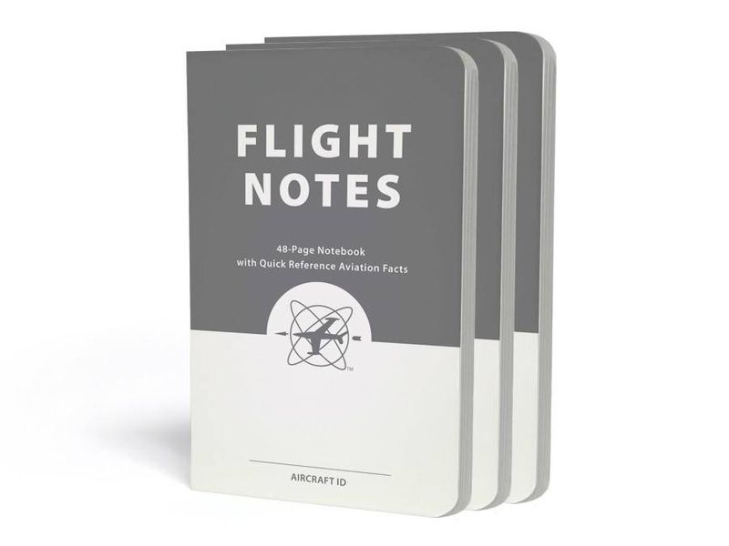 Flight Notes, 48-page Notebook, 3-pack